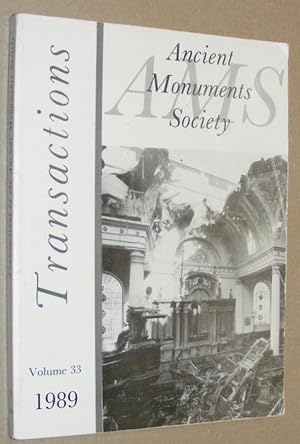 Transactions of the Ancient Monuments Society vol.33 1989