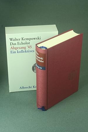 Bild des Verkufers fr Das Echolot: Abgesang '45 ; ein kollektives Tagebuch. zum Verkauf von Steven Wolfe Books