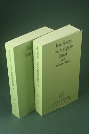 Image du vendeur pour Leons de mtaphysique allemande - tome 1: De Leibniz a Hegel - tome 2: Kant, Heidegger, Habermas. mis en vente par Steven Wolfe Books