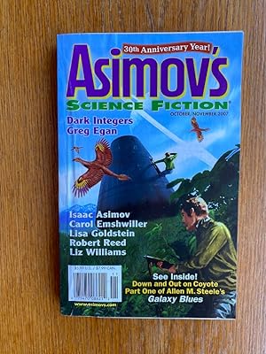 Image du vendeur pour Asimov's Science Fiction October/November 2007 mis en vente par Scene of the Crime, ABAC, IOBA