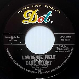 Seller image for Blue Velvet / Fiesta [7' 45 rpm Single] for sale by Kayleighbug Books, IOBA