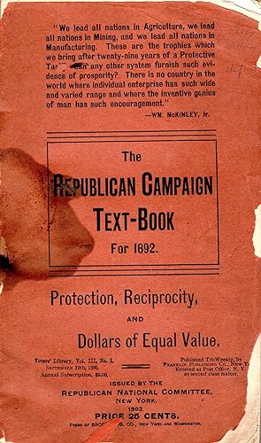 The Republican Campaign Text-Book for 1892