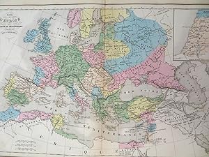 Europe Charlemagne - Crusades Holy Roman Empire 1859 Delamarche historical map