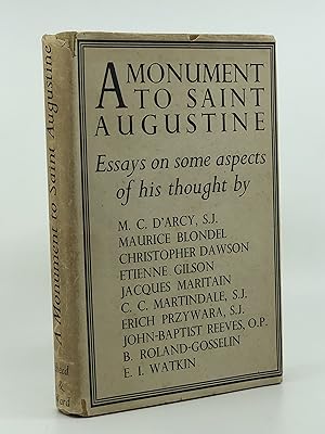 Seller image for A Monument to Saint Augustine: Essays on Some Aspects of his Thought Written in Commemoration of His 15th Centenary for sale by Heaven Haven Books
