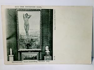 Internationale Kunst - Ausstellung Dresden 1897. Aus dem Dresdner Saal. Alte Ansichtskarte / Post...