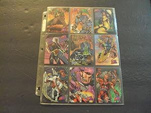 Complete 90 Card Set Marvel vs Wildstorm 1997 FLeer/Skybox + Promo Sheet