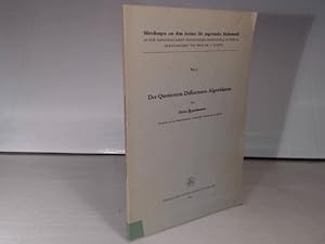 Image du vendeur pour Der Quotienten-Differenzen-Algorithmus. (= Mitteilungen aus dem Institut fr angewandte Mathematik (Zrich) - Band 7). mis en vente par Antiquariat Silvanus - Inhaber Johannes Schaefer