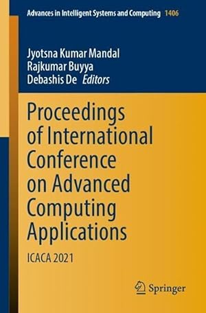 Immagine del venditore per Proceedings of International Conference on Advanced Computing Applications (Paperback) venduto da CitiRetail