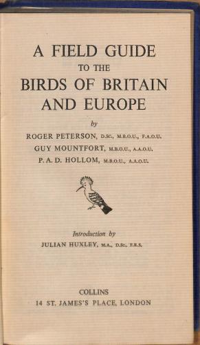 Bild des Verkäufers für A FIELD GUIDE TO THE BIRDS OF BRITAIN AND EUROPE. zum Verkauf von WeBuyBooks