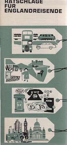 Bild des Verkufers fr Ratschlge fr Englandreisende 1963 (Prospekt) zum Verkauf von Schrmann und Kiewning GbR