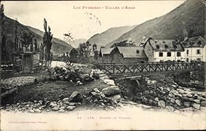 Ansichtskarte / Postkarte Les Val d'Aran Valle de Aran Katalonien, Entree du Village