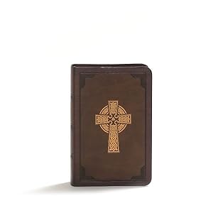 Image du vendeur pour Holy Bible : King James Version, Large Print, Compact, Reference, Celtic Cross Brown Leathertouch mis en vente par GreatBookPrices