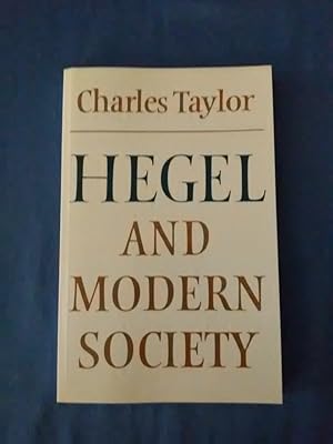 Immagine del venditore per Hegel and modern society. venduto da Antiquariat BehnkeBuch