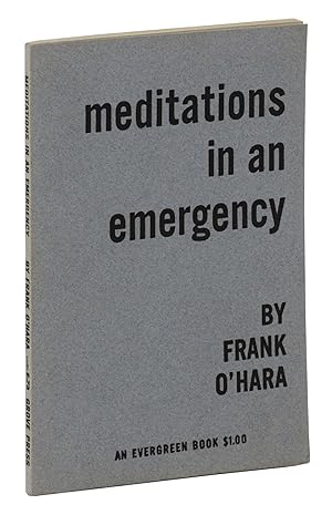 Bild des Verkufers fr Meditations in an Emergency zum Verkauf von Burnside Rare Books, ABAA