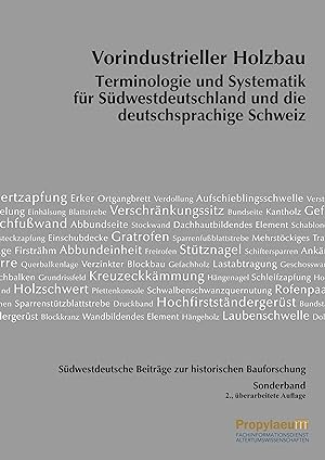 Seller image for Sdwestdeutsche Beitraege zur historischen Bauforschung / Vorindustrieller Holzbau for sale by moluna