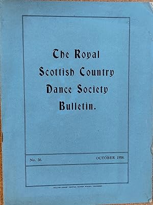 Seller image for Royal Scottish Country Dance Society Bulletin No.36 October 1958 for sale by Shore Books