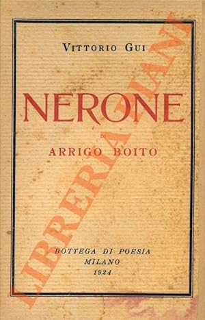 Bild des Verkufers fr Nerone di Arrigo Boito. zum Verkauf von Libreria Piani