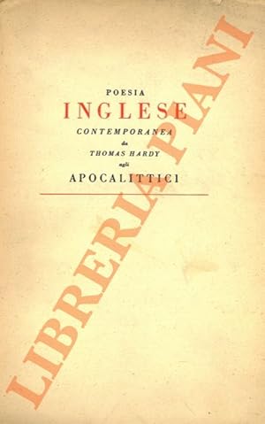 Bild des Verkufers fr Poesia inglese contemporanea da Thomas Hardy agli Apocalittici. zum Verkauf von Libreria Piani