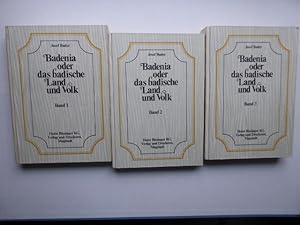 Bild des Verkufers fr Badenia oder das badische Land und Volk. Eine Zeitschrift fr vaterlndische Geschichte und Landeskunde mit Karten, Lithographien und colorirten Abbildungen von Landestrachten. In Verbindung mit mehreren Freunden des Vaterlandes hrsg. von Dr. Josef Bader. Erster Jahrgang bis Dritter Jahrgang (in drei Bnden). Reprintausgabe der Jahrgnge 1939, 1840 und 1844. zum Verkauf von Antiquariat Heinzelmnnchen