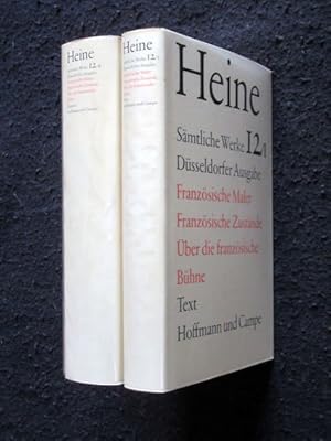 Bild des Verkufers fr Franzsische Maler. Franzsische Zustnde. ber die franzsische Bhne. Text + Apparat (2 Bnde). Historisch-kritische Gesamtausgabe der Werke, Band 12/1+2 (Dsseldorfer Ausgabe). zum Verkauf von Verlag + Antiquariat Nikolai Lwenkamp