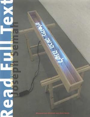 Seller image for Read Full Text. Joseph Semah over El Lissitzky en Barnett Newman for sale by Bij tij en ontij ...