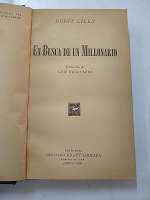 Seller image for En busca de un millonario for sale by Libros nicos