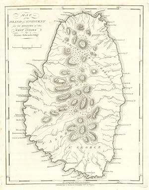 Map of the Island of St. Vincent