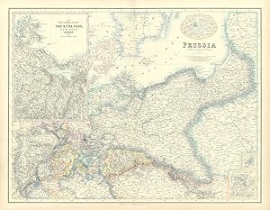 Seller image for Prussia // The Lower Course & Estuary of The River Oder with the Island of Rugen &c. for sale by Antiqua Print Gallery