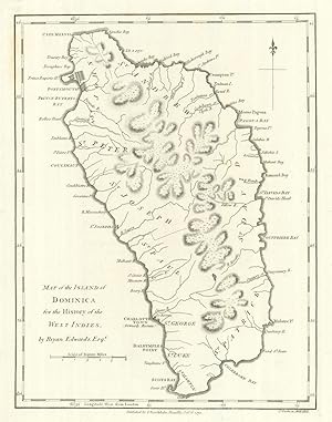 Map of the Island of Dominica
