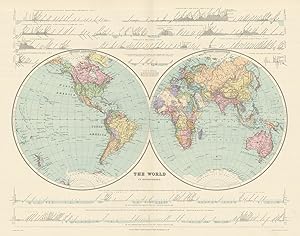The World In Hemispheres [with Continental Sections]