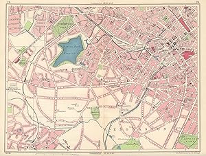 Map sections 28-29 [Edgbaston - Hagley Road - Harborne - Monument Lane - Snow Hill - New Street -...