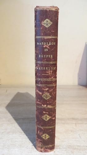 Seller image for NAPOLEON EN EGYPTE - POEME EN HUIT CHANTS - GOOD COPY IN ORIGINAL HALF LEATHER BINDING - SUPER ARMORIAL BOOKPLATE for sale by Parrott Books