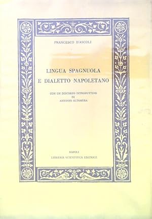 Immagine del venditore per Lingua spagnuola e dialetto napoletano venduto da Miliardi di Parole