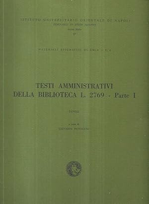 Testi lessicali monolingui della biblioteca L. 2769 - Tavole