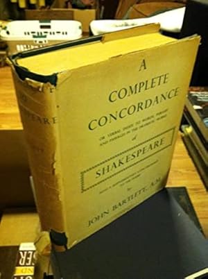 Seller image for A Complete Concordance or verbal index to words, phrases and pasages in the dramatic works of Shakespeare: With a supplementary concordance to the poems for sale by WeBuyBooks