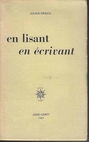 Seller image for EN LISANT EN ECRIVANT for sale by Librairie l'Aspidistra