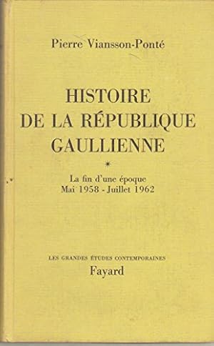 Bild des Verkufers fr Histoire de la rpublique gaullienne. t. I. zum Verkauf von Ammareal