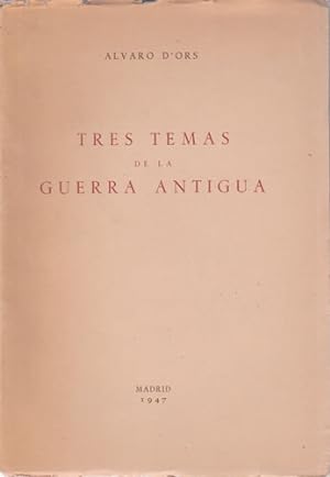 Seller image for Tres temas de la Guerra Antigua for sale by Librera Cajn Desastre