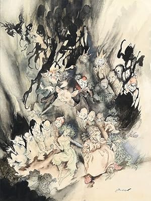 Image du vendeur pour Original artwork for Peer Gynt: "The Dance of the Trolls". mis en vente par Peter Harrington.  ABA/ ILAB.