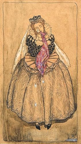 Bild des Verkufers fr Original artwork for The Ingoldsby Legends: "The Duchess shed tears large as marrow-fat peas". zum Verkauf von Peter Harrington.  ABA/ ILAB.