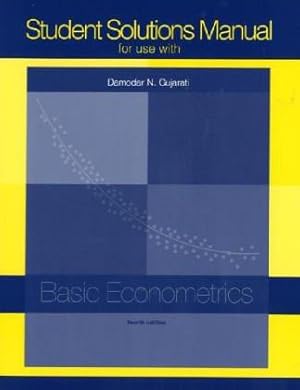 Immagine del venditore per Student Solutions Manual to accompany Basic Econometrics venduto da WeBuyBooks