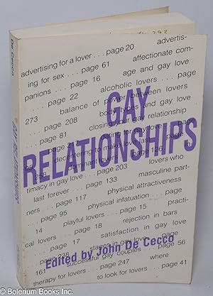 Seller image for Gay Relationships for sale by Bolerium Books Inc.