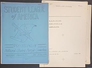 Proceedings of National Student Merger Convention, Harvard University, Dec. 27-30, 1941 [together...
