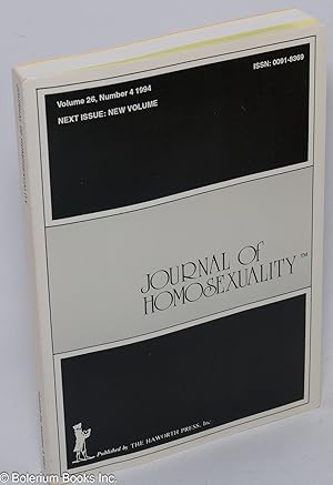 Seller image for Journal of Homosexuality: vol. 26, #4, 1994 for sale by Bolerium Books Inc.
