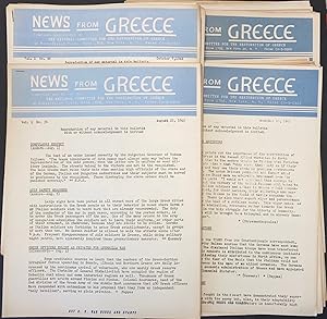 Seller image for News from Greece [48 issues] for sale by Bolerium Books Inc.