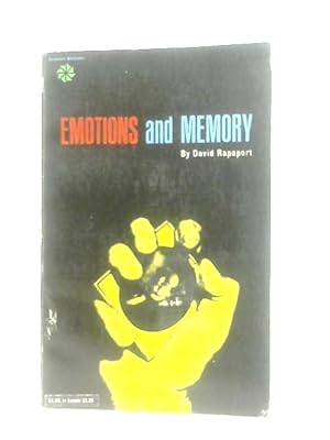 Imagen del vendedor de Emotions and Memory a la venta por World of Rare Books