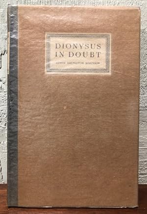 DIONYSUS IN DOUBT A Book of Poems