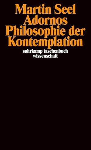 Bild des Verkufers fr Adornos Philosophie der Kontemplation zum Verkauf von AHA-BUCH GmbH