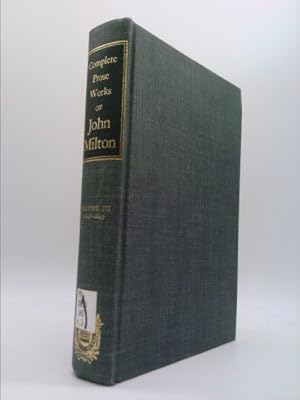 Bild des Verkufers fr Complete Prose Works of John Milton Volume III : 1648-1649 zum Verkauf von ThriftBooksVintage
