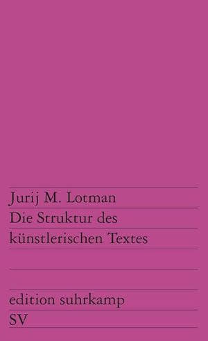 Seller image for Die Struktur des knstlerischen Textes for sale by Rheinberg-Buch Andreas Meier eK